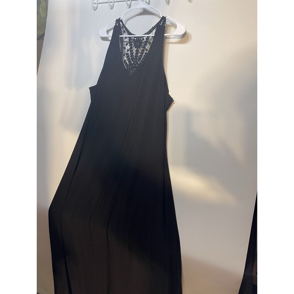 Lane Bryant black summer slip dress Size 18/20 long - 0438 - Picture 2 of 6